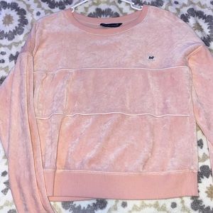 velvet baby pink crew